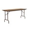 Correll CF Melamine Folding Tables 24x96  Medium Oak CF2496M-06 - alternate 7